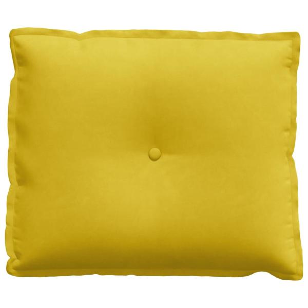 Rückenkissen Gelb 60 x 50 cm Cordstoff