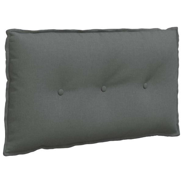 Rückenkissen Dunkelgrau 80 x 19 x 50 cm Stoff