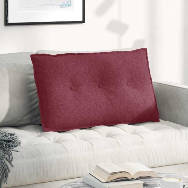 ARDEBO.de - Rückenkissen Weinrot 80 x 19 x 50 cm Stoff