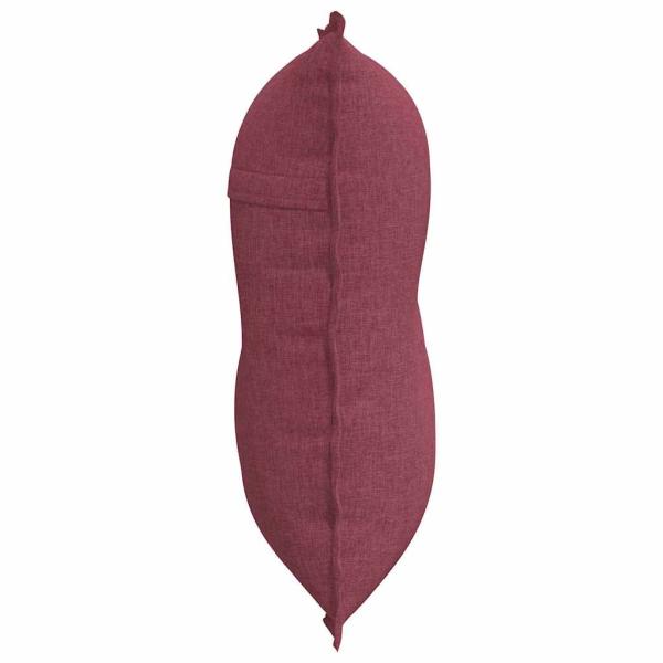 Rückenkissen Weinrot 80 x 19 x 50 cm Stoff