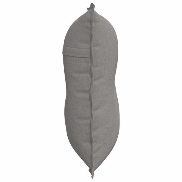 Rückenkissen Taupe 80 x 19 x 50 cm Stoff