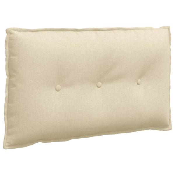 Rückenkissen Creme 80 x 19 x 50 cm Stoff