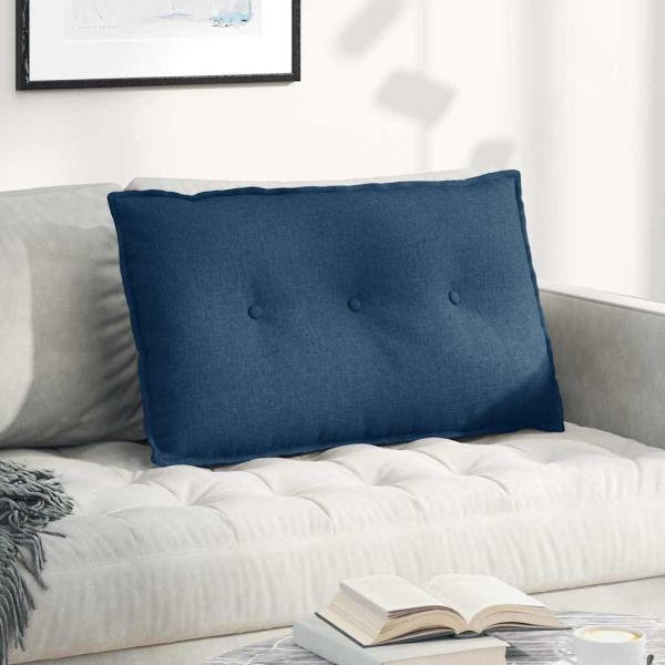 ARDEBO.de - Rückenkissen Blau 80 x 19 x 50 cm Stoff