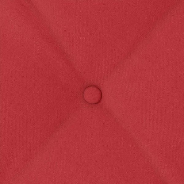 Rückenkissen Rot 80 x 19 x 50 cm Stoff