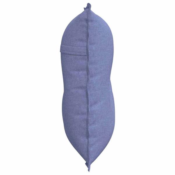 Rückenkissen Jeans blau 80 x 19 x 50 cm Stoff