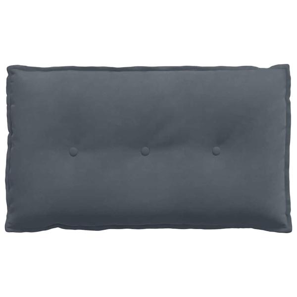 Rückenkissen Dunkelgrau 80 x 50 cm Cordstoff