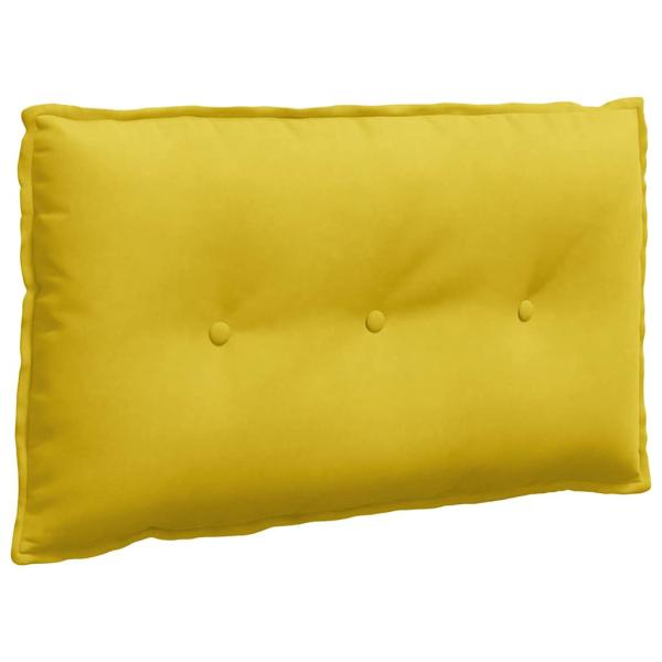 Rückenkissen Gelb 80 x 50 cm Cordstoff