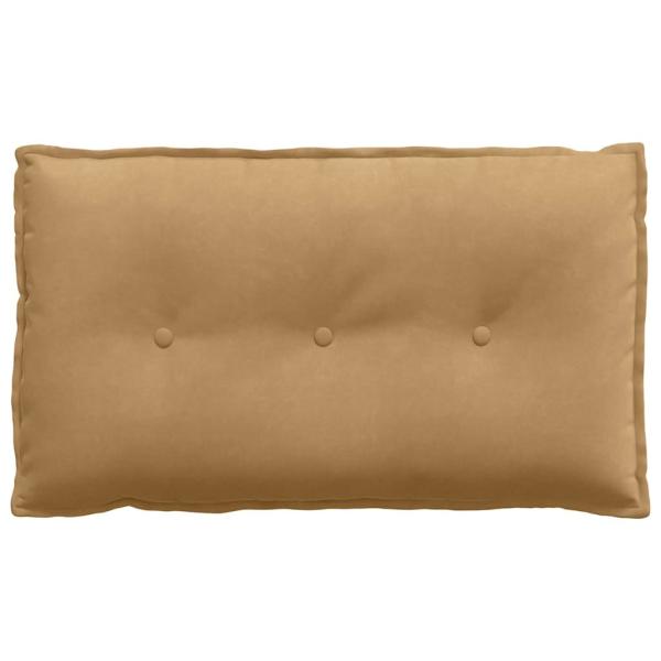 Rückenkissen Braun 80 x 50 cm Cordstoff
