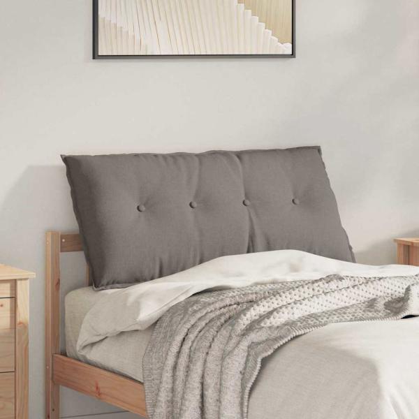 ARDEBO.de - Rückenkissen Taupe 100 x 19 x 50 cm Stoff