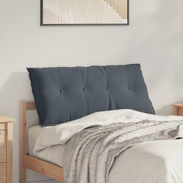 ARDEBO.de - Rückenkissen Dunkelgrau 100 x 50 cm Cordstoff