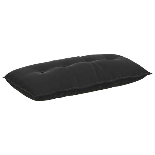 Rückenkissen Schwarz 100 x 50 cm Cordstoff
