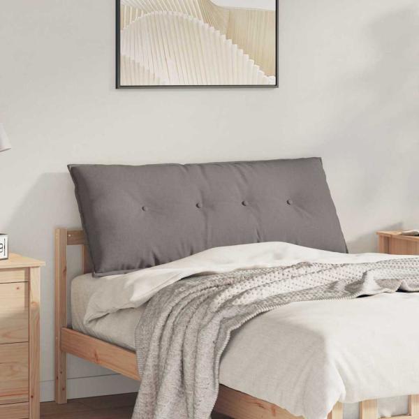ARDEBO.de - Rückenkissen Taupe 120 x 19 x 50 cm Stoff