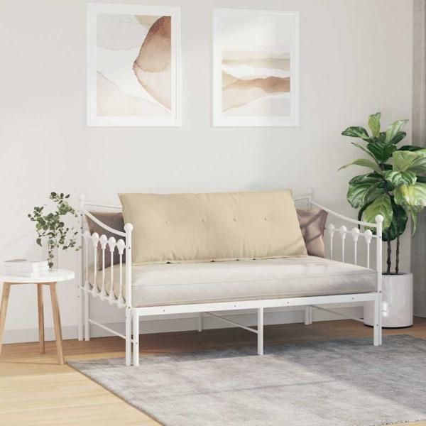 Rückenkissen Creme 120 x 19 x 50 cm Stoff