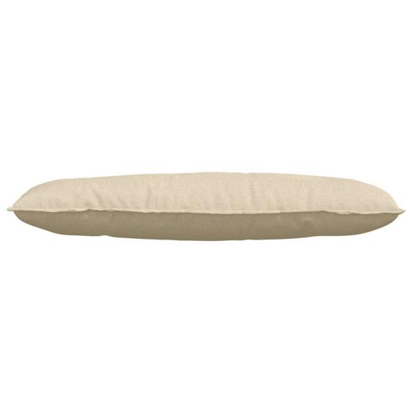 Rückenkissen Creme 120 x 19 x 50 cm Stoff
