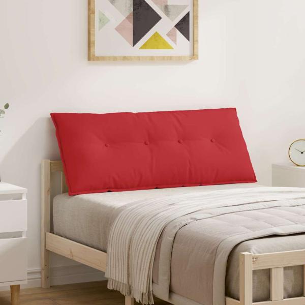ARDEBO.de - Rückenkissen Rot 120 x 19 x 50 cm Stoff