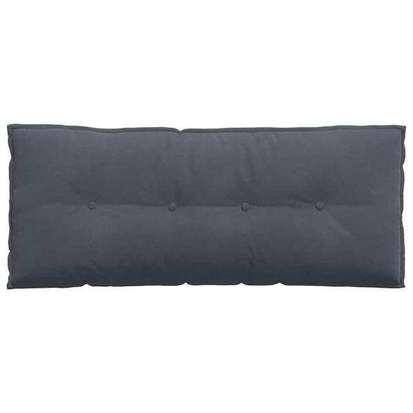 Rückenkissen Dunkelgrau 120 x 50 cm Cordstoff