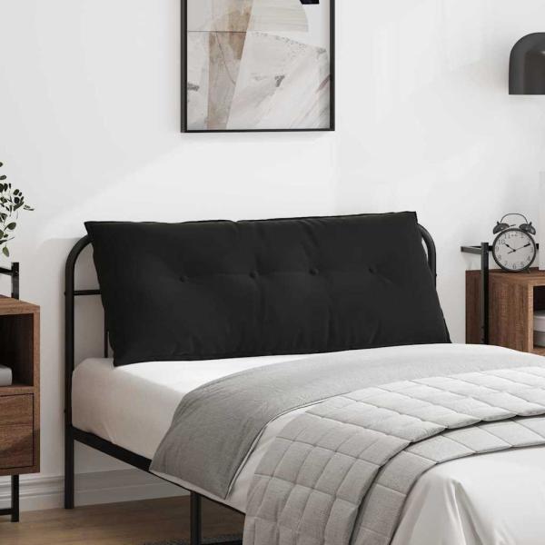 ARDEBO.de - Rücken Kissen Schwarz 120 x 50 cm Cordstoff
