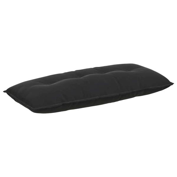 Rücken Kissen Schwarz 120 x 50 cm Cordstoff