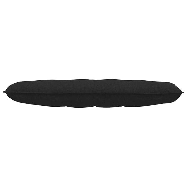 Rückenkissen Schwarz 140 x 19 x 50 cm Stoff