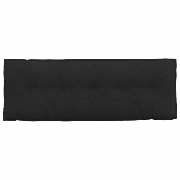 Rückenkissen Schwarz 140 x 19 x 50 cm Stoff