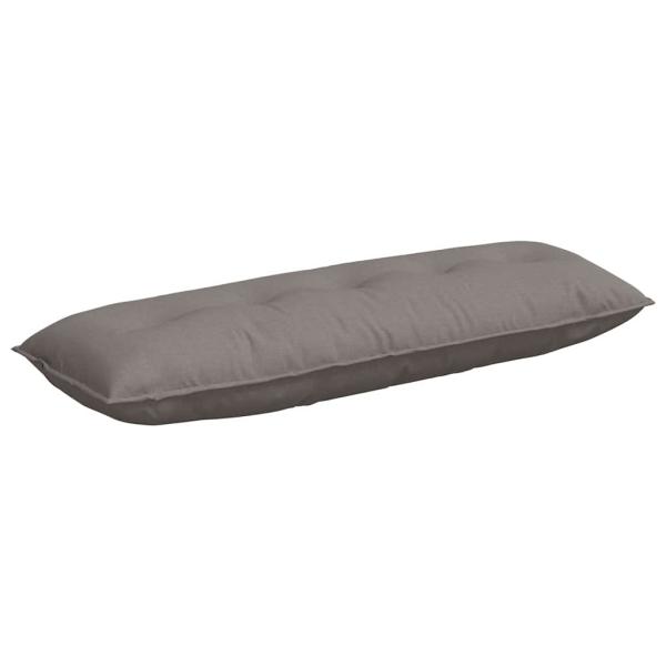 Rückenkissen Taupe 140 x 19 x 50 cm Stoff