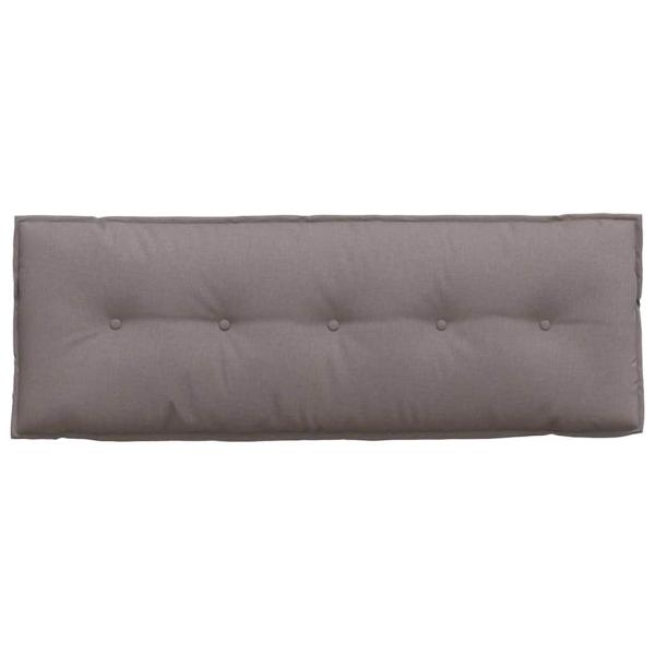 Rückenkissen Taupe 140 x 19 x 50 cm Stoff