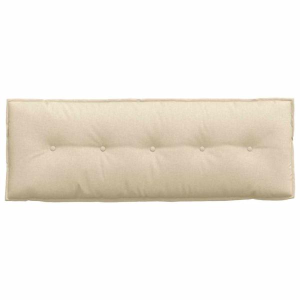 Rückenkissen Creme 140 x 19 x 50 cm Stoff