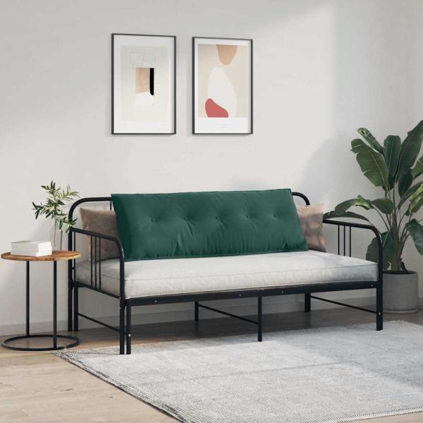 Rücken Kissen Dunkelgrün 140 x 50 cm Cordstoff