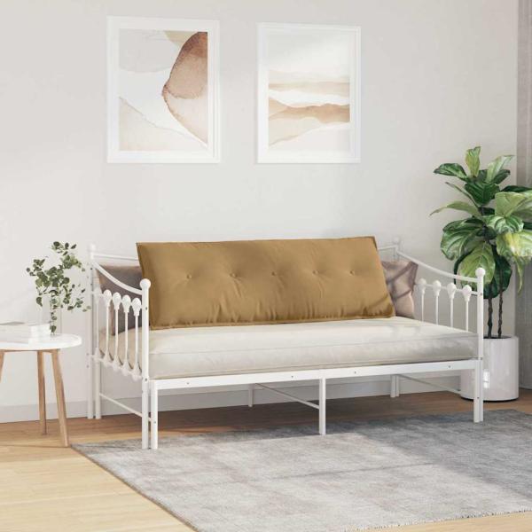 Rückenkissen Braun 140 x 50 cm Cordstoff