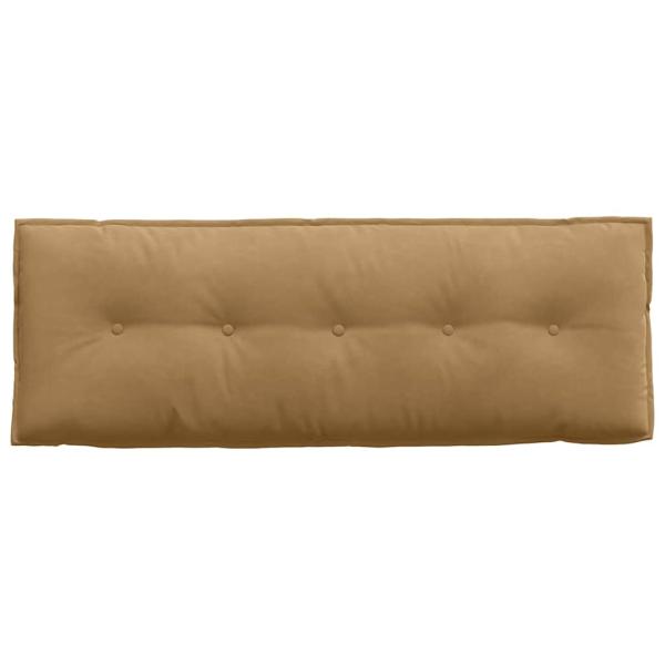 Rückenkissen Braun 140 x 50 cm Cordstoff