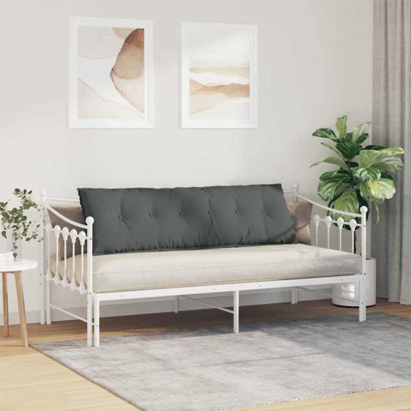 Rückenkissen Dunkelgrau 160 x 19 x 50 cm Stoff