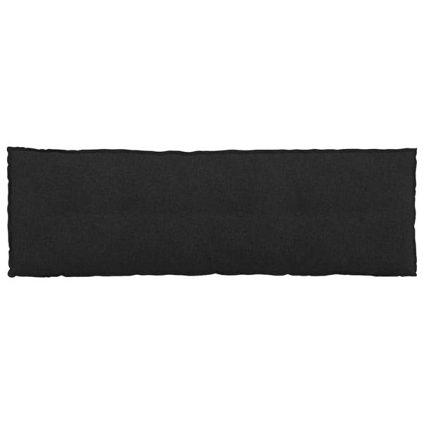 Rückenkissen Schwarz 160 x 19 x 50 cm Stoff