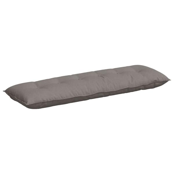 Rückenkissen Taupe 160 x 19 x 50 cm Stoff