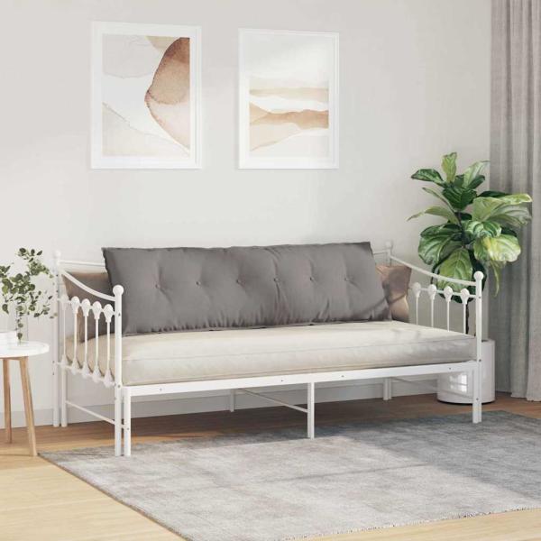 Rückenkissen Taupe 160 x 19 x 50 cm Stoff