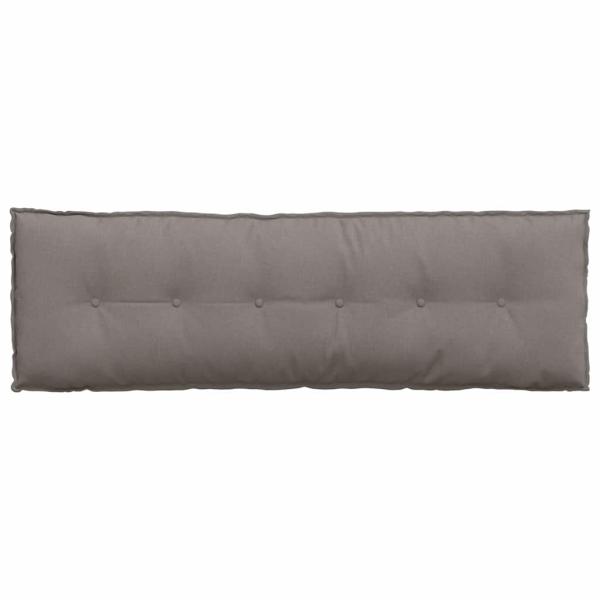 Rückenkissen Taupe 160 x 19 x 50 cm Stoff