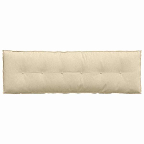 Rückenkissen Creme 160 x 19 x 50 cm Stoff