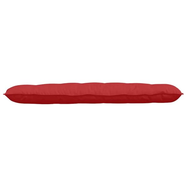Rückenkissen Rot 160 x 19 x 50 cm Stoff