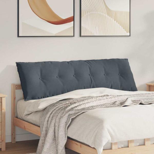 ARDEBO.de - Rückenkissen Dunkelgrau 160 x 50 cm Cordstoff