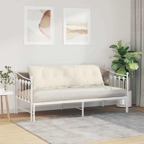 Rücken Kissen Creme 160 x 50 cm Cordstoff