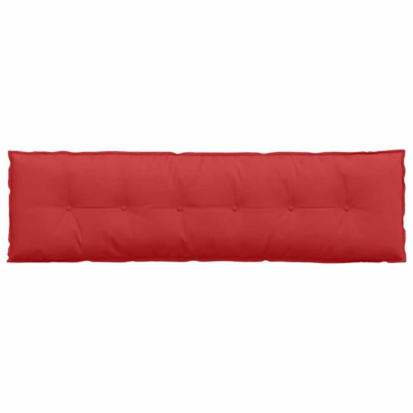 Rückenkissen Rot 180 x 19 x 50 cm Stoff