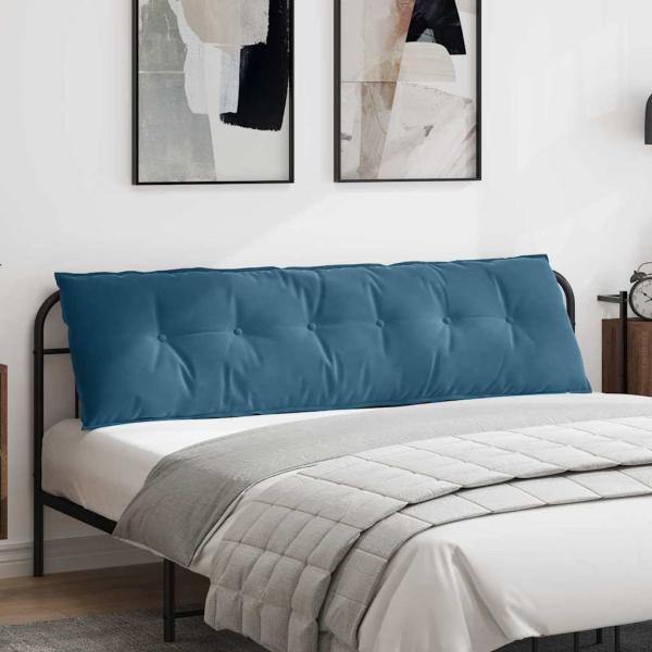 ARDEBO.de - Rückenkissen Blau 180 x 50 cm Cordstoff