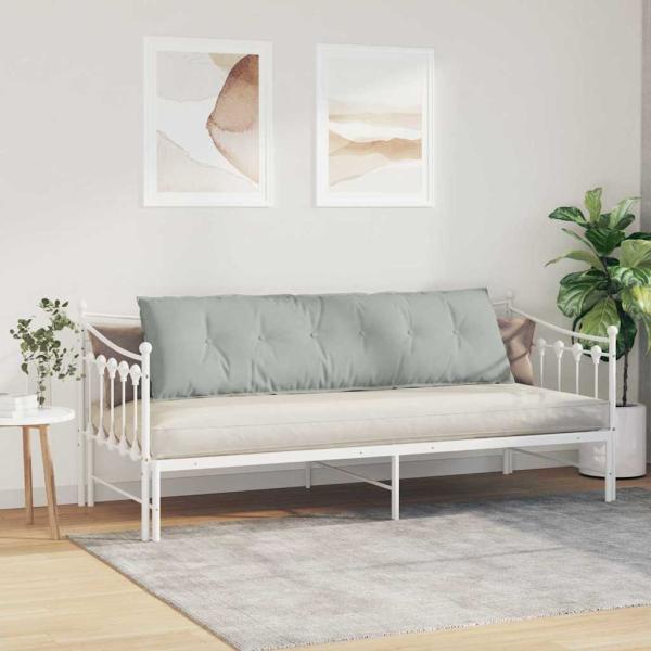 Rückenkissen Hellgrau 180 x 50 cm Cordstoff