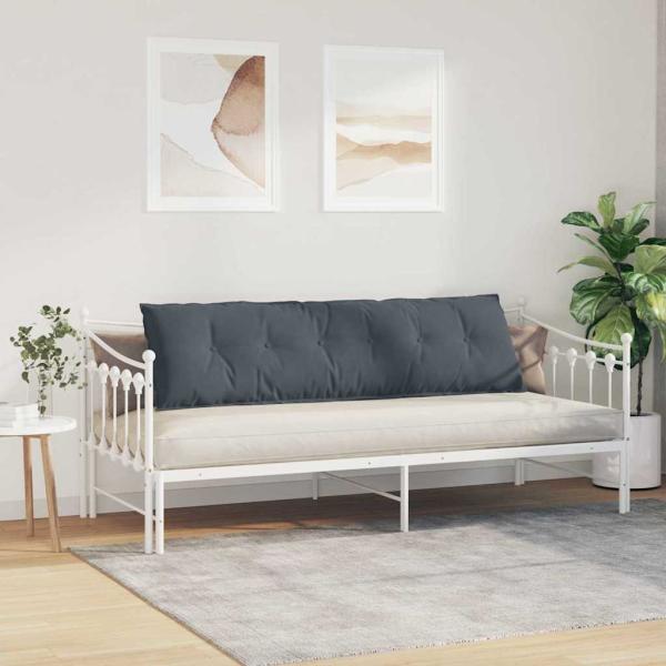 Rückenkissen Dunkelgrau 180 x 50 cm Cordstoff