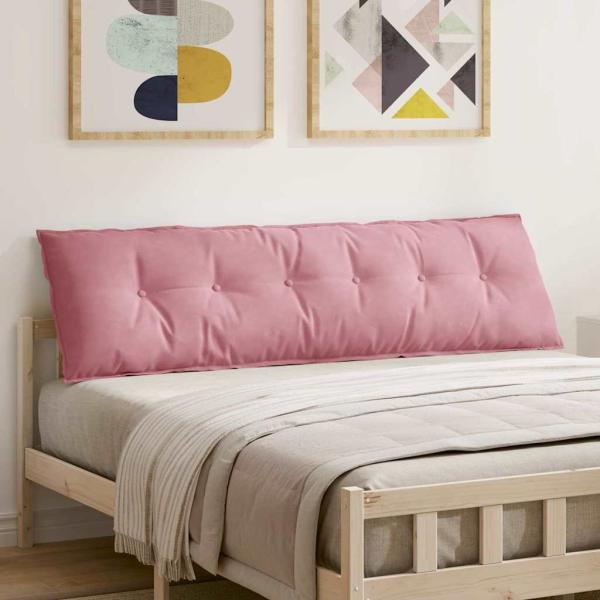 ARDEBO.de - Rückenkissen Rosa 180 x 50 cm Cordstoff