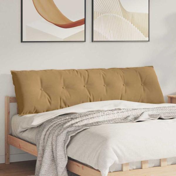 ARDEBO.de - Rückenkissen Braun 180 x 50 cm Cordstoff