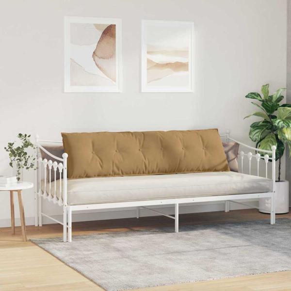 Rückenkissen Braun 180 x 50 cm Cordstoff