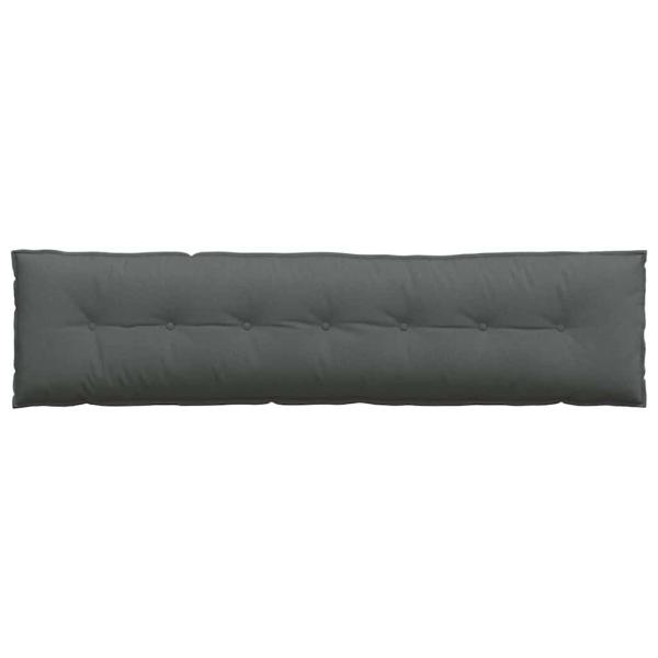 Rückenkissen Dunkelgrau 200 x 19 x 50 cm Stoff