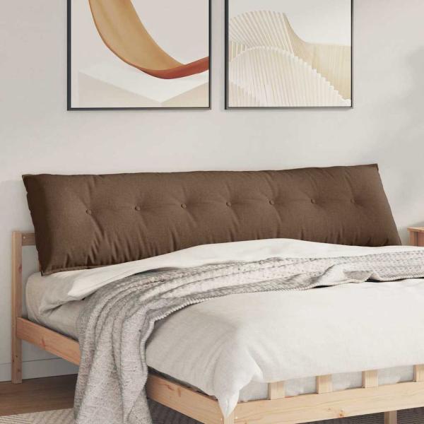 ARDEBO.de - Rückenkissen Braun 200 x 19 x 50 cm Stoff