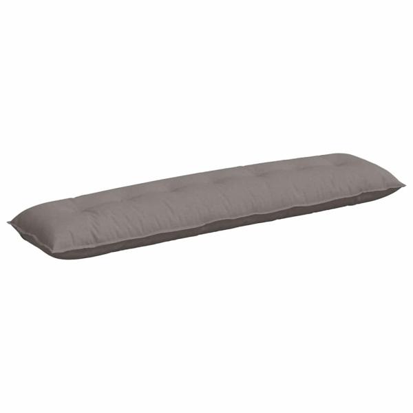 Rückenkissen Taupe 200 x 19 x 50 cm Stoff