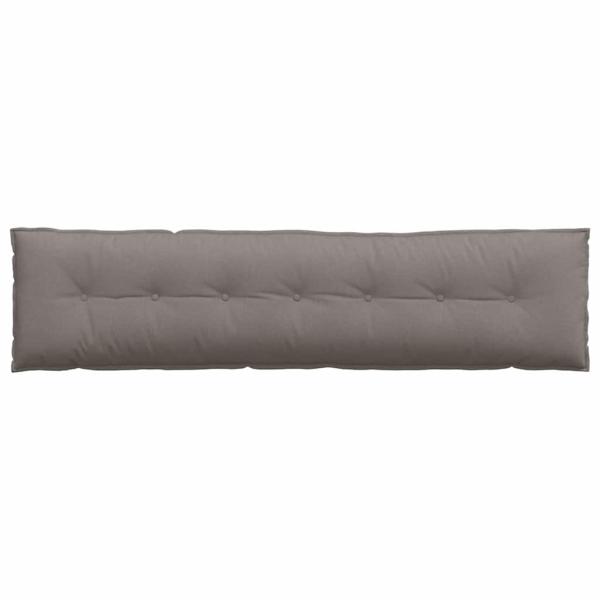 Rückenkissen Taupe 200 x 19 x 50 cm Stoff
